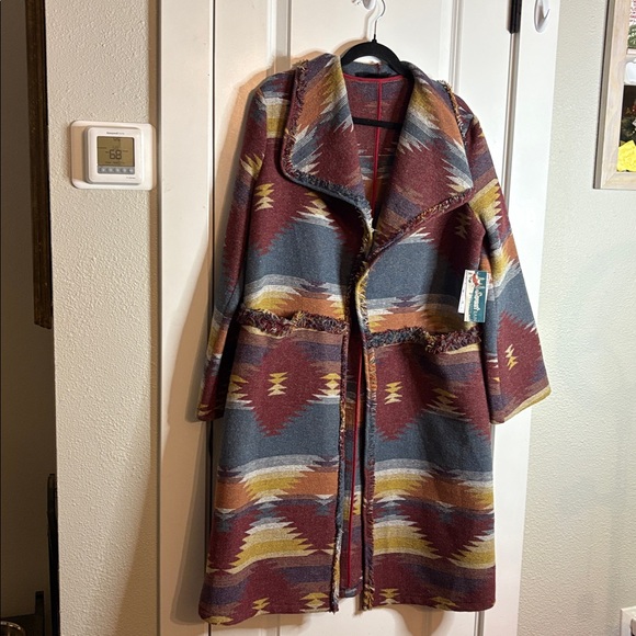 NWT Women’s OS Sweet Rain long coat - Picture 2 of 5